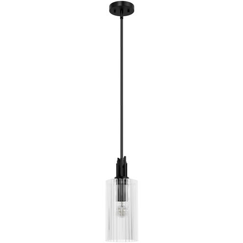 Gatz 1 Light 6 inch Matte Black Mini Pendant Ceiling Light