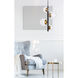 Wells 4 Light 18 inch Black and Brass Pendant Ceiling Light