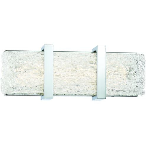 Forest Ice II LED 15 inch Chrome Bath Light Wall Light