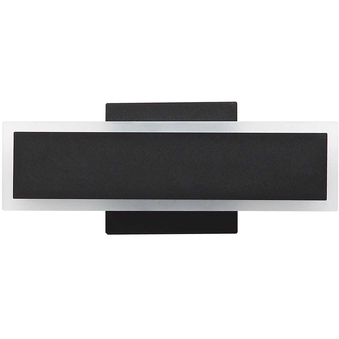 Obsidian LED 11.75 inch Sand Black Outdoor Wall