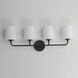 Bristol 4 Light 28.5 inch Black Bath Vanity Wall Light