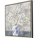 Calm Moment White and Blue and Gray and Multi Canvas