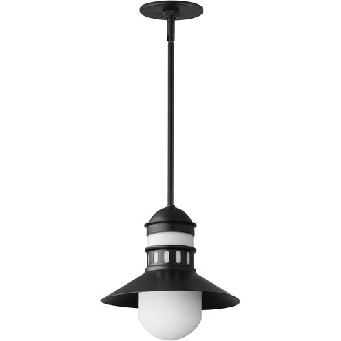 Admiralty 1 Light 12 inch Black Outdoor Pendant