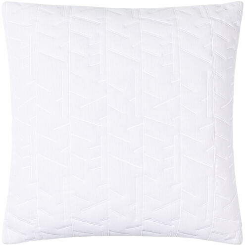 Branched 22 X 22 inch White Accent Pillow