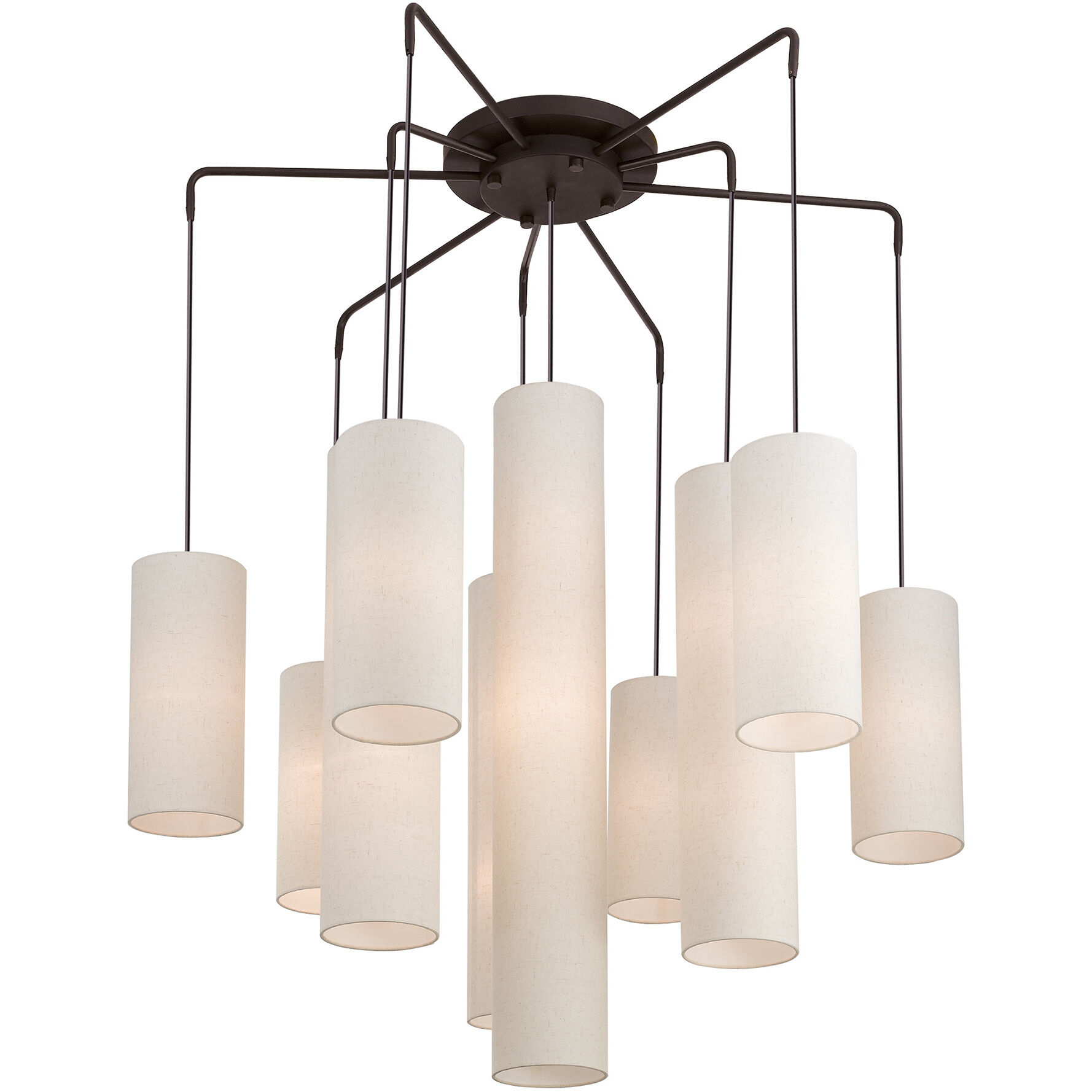 Livex 42657-07 Strathmore 15 Light 45 inch Bronze Foyer