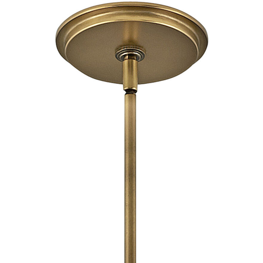 Lisa McDennon Echelon 4 Light 18 inch Heritage Brass Indoor Chandelier Ceiling Light