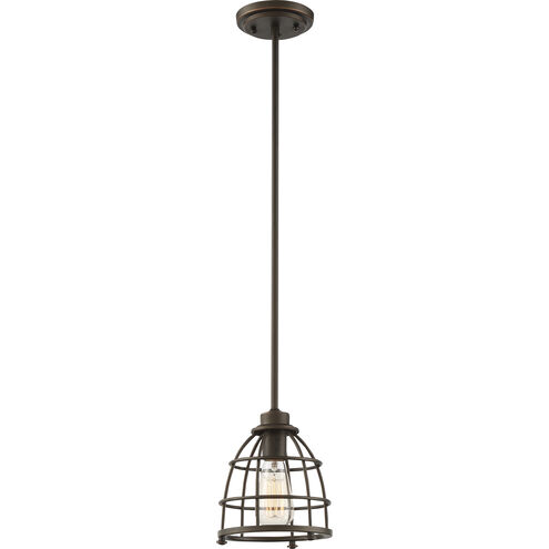Maxx 1 Light 7.25 inch Mahogany Bronze Pendant Ceiling Light