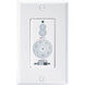 Hailey 120 White Wall Mount Fan Control