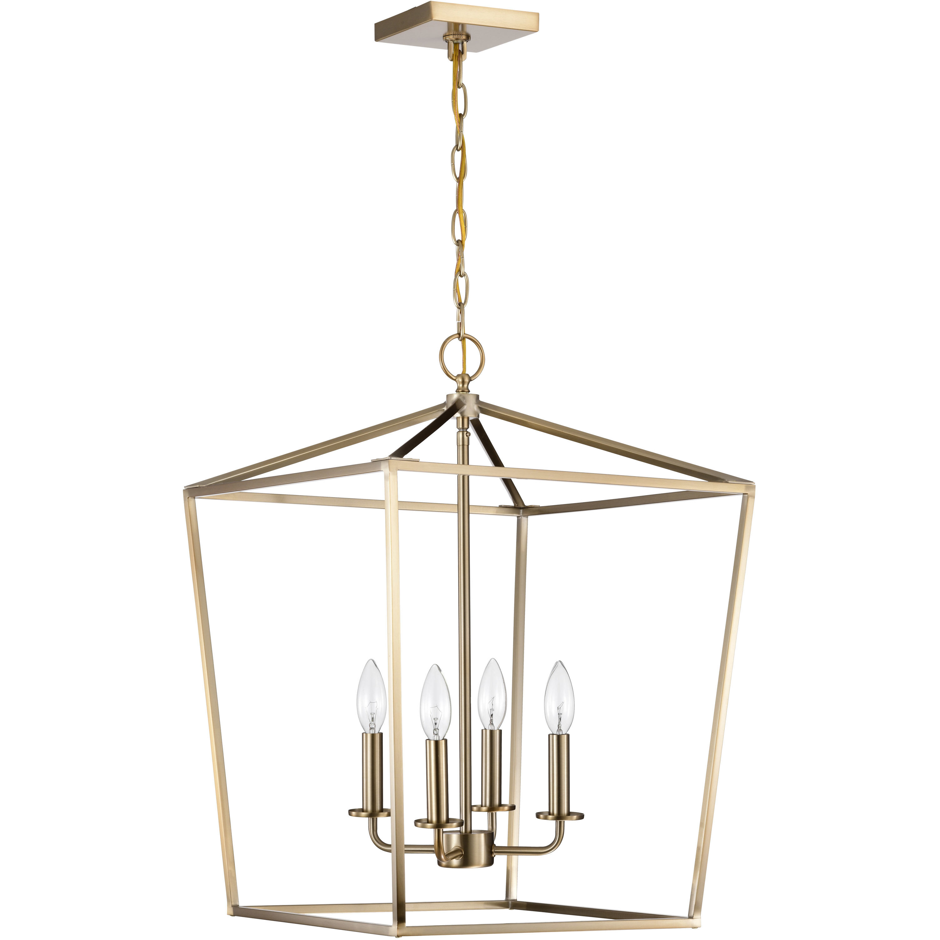 Emma 4 Light 17 inch Burnished Brass Pendant Ceiling Light