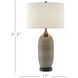 Alexander 32 inch 150 watt Matte & Glossy Gold/Black Table Lamp Portable Light
