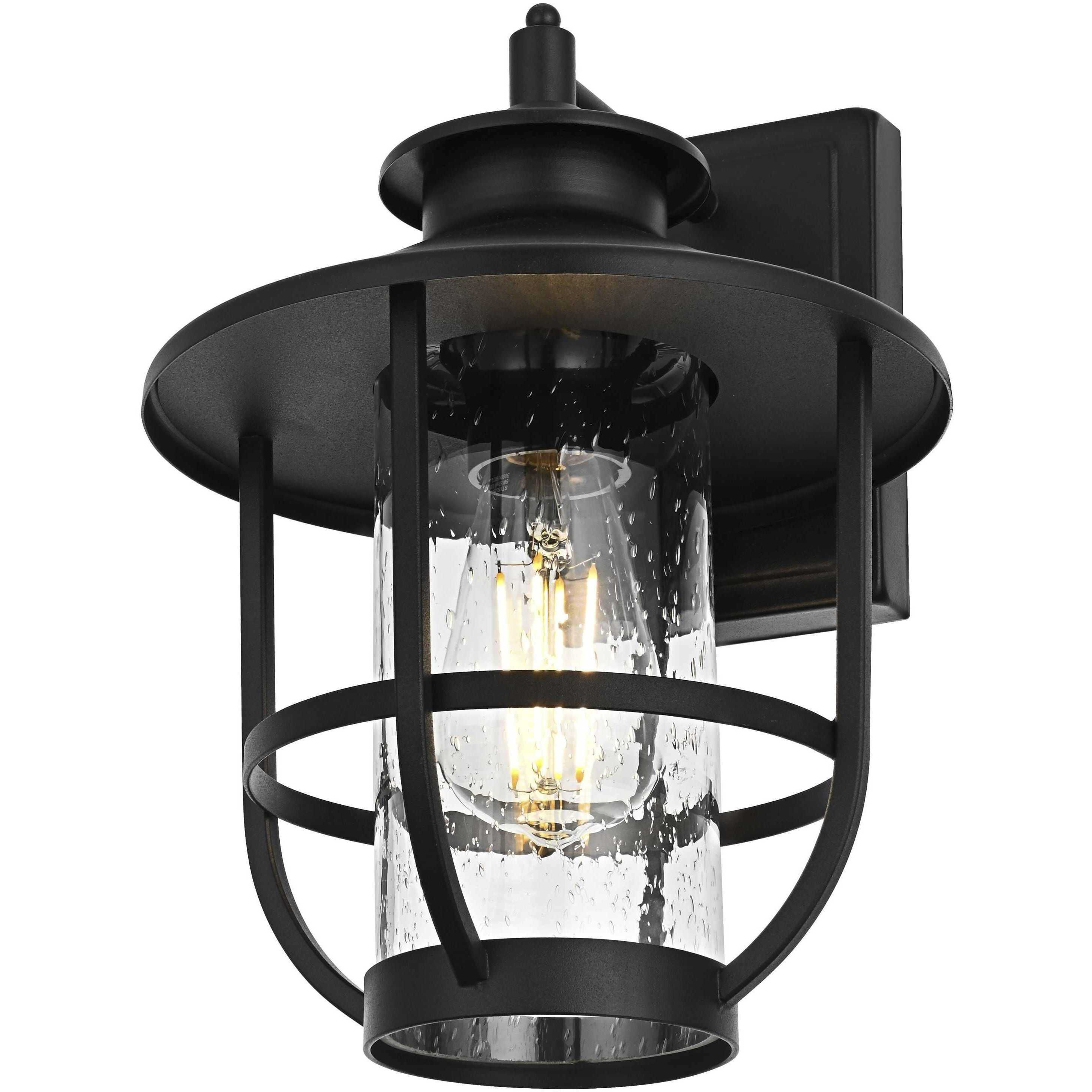 Janney 1 Light 12.5 inch Black Outdoor Wall Sconce