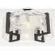 Cloud Break 4 Light 18 inch Coal Semi-Flush Ceiling Light