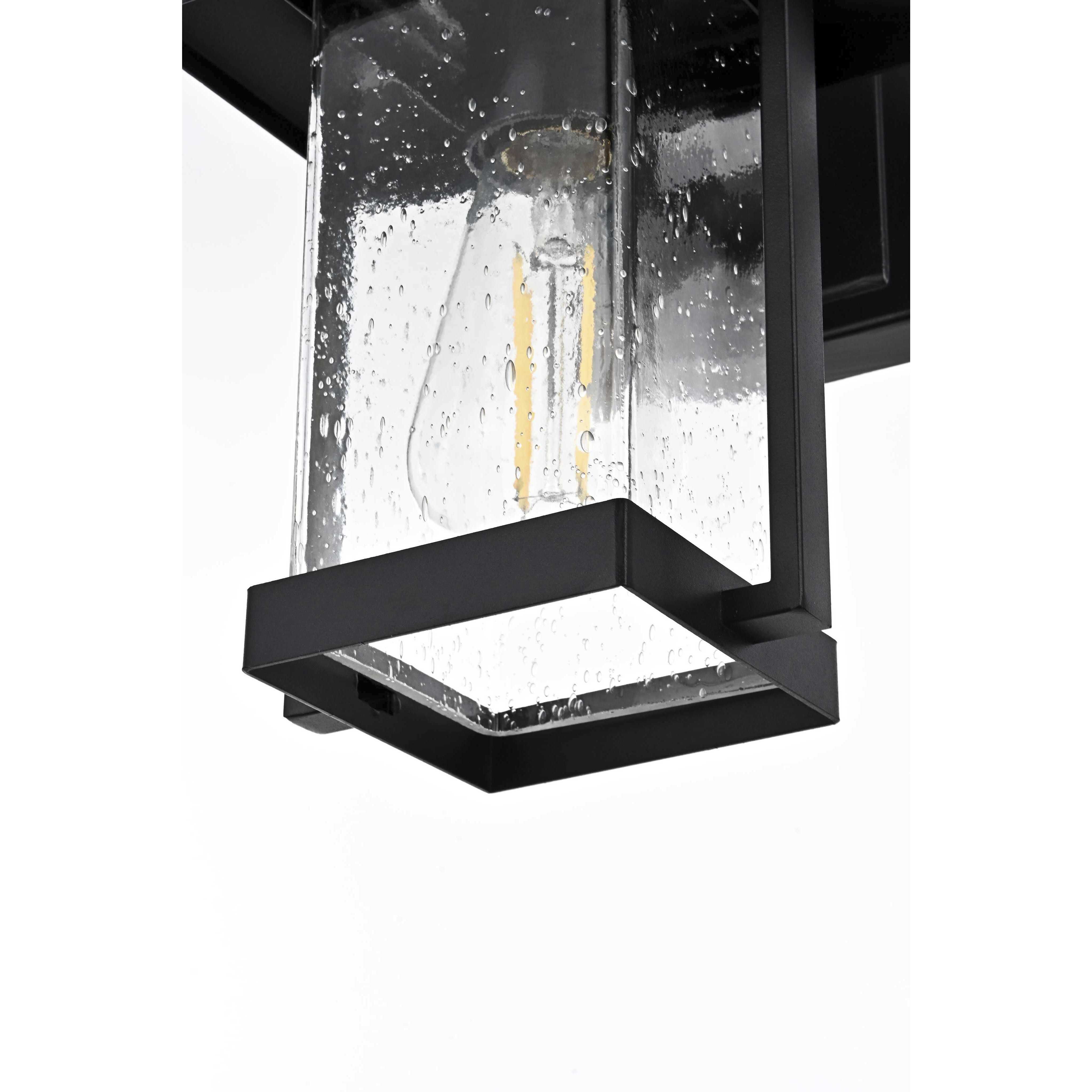 Tioga 1 Light 12 inch Black Outdoor Wall Sconce