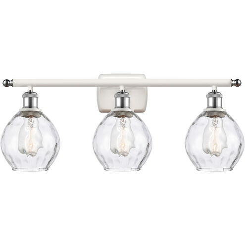 Ballston Small Waverly LED 26 inch White and Polished Chrome Bath Vanity Light Wall Light, Ballston
