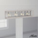 Squire Manor 4 Light 33 inch Brushed Nickel Vanity Light Wall Light