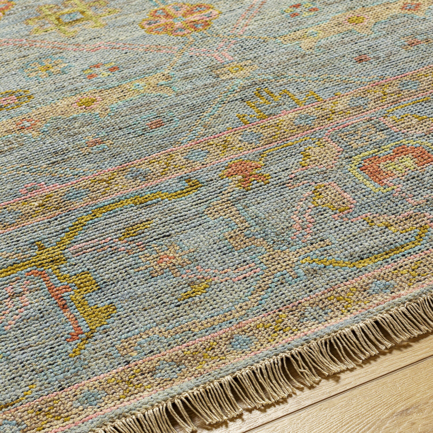 Reign 108 X 72 inch Pale Blue Rug, Rectangle