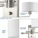 Carrick 1 Light 11 inch Brushed Nickel Wall Light