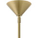 Prim 1 Light 5.25 inch Lacquered Brass Convertible Pendant Ceiling Light