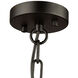 Coco LED 25.6 inch Gold and Black Chandelier Ceiling Light