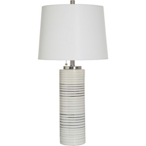 Ellis 29 inch 100.00 watt Mercury and Warm Gray and Silver Table Lamp Portable Light