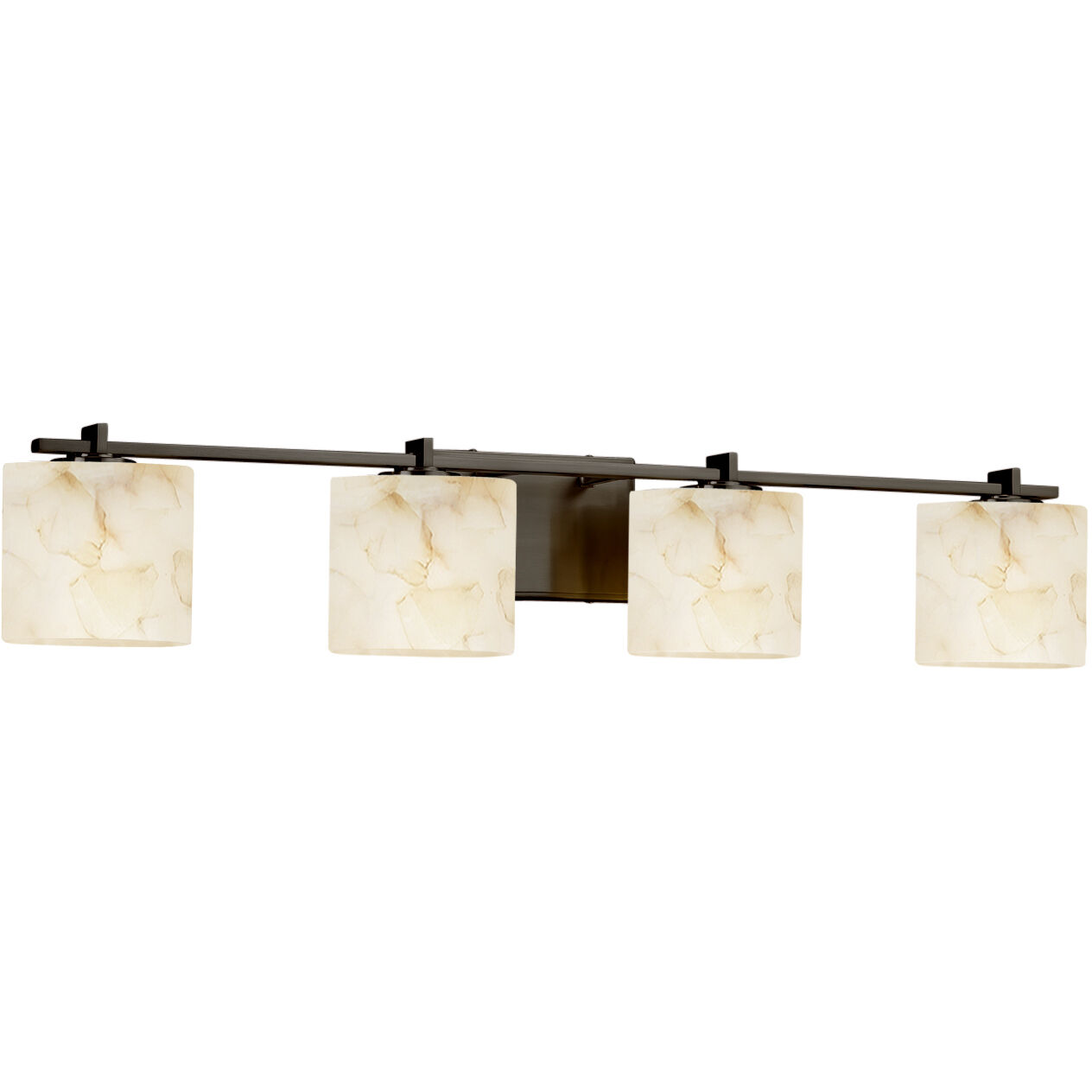 Alabaster Rocks LED 36.75 inch Dark Bronze Vanity Light Wall Light in 2800 Lm LED, Oval