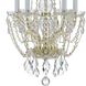 Traditional Crystal 5 Light 14 inch Polished Brass Chandelier Ceiling Light in Clear Swarovski Strass