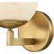 Gillian 1 Light 7.5 inch Natural Brass Vanity Light Wall Light