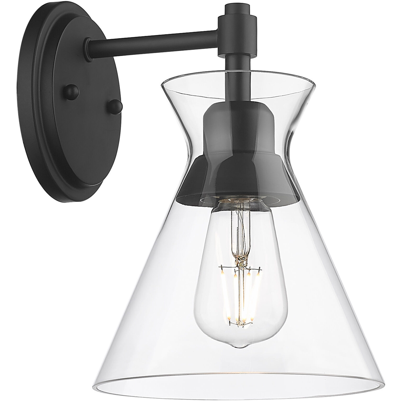 Malta 1 Light 7.25 inch Matte Black Wall Sconce Wall Light