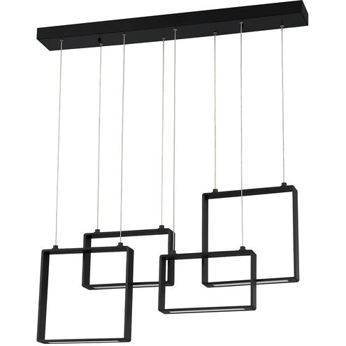 Quadron LED 36 inch Black Pendant Ceiling Light