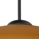 Peri 1 Light Black Cord Pendant Ceiling Light