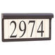 Address Light 4 Light 6.81 inch Antique Bronze Address Light