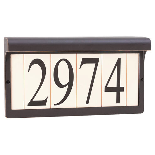 Address Light 4 Light 6.81 inch Antique Bronze Address Light