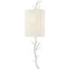Baneberry 1 Light 8 inch Gesso White Wall Sconce Wall Light, Right