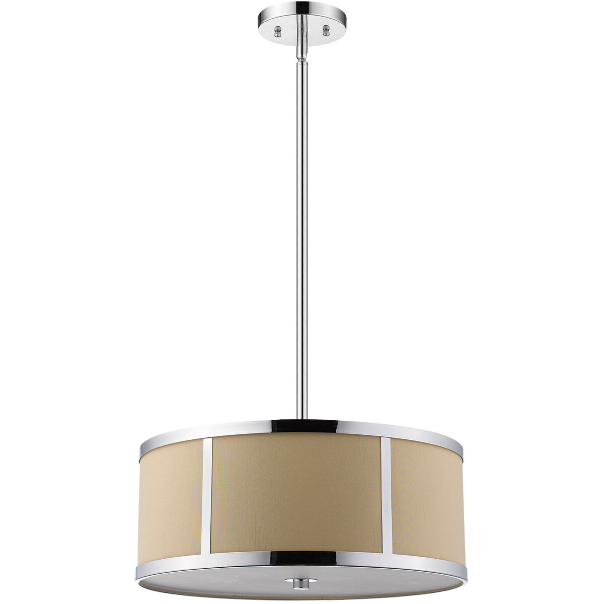 Butler 2 Light 12 inch Polished Chrome Flush Mount/Pendant Ceiling Light