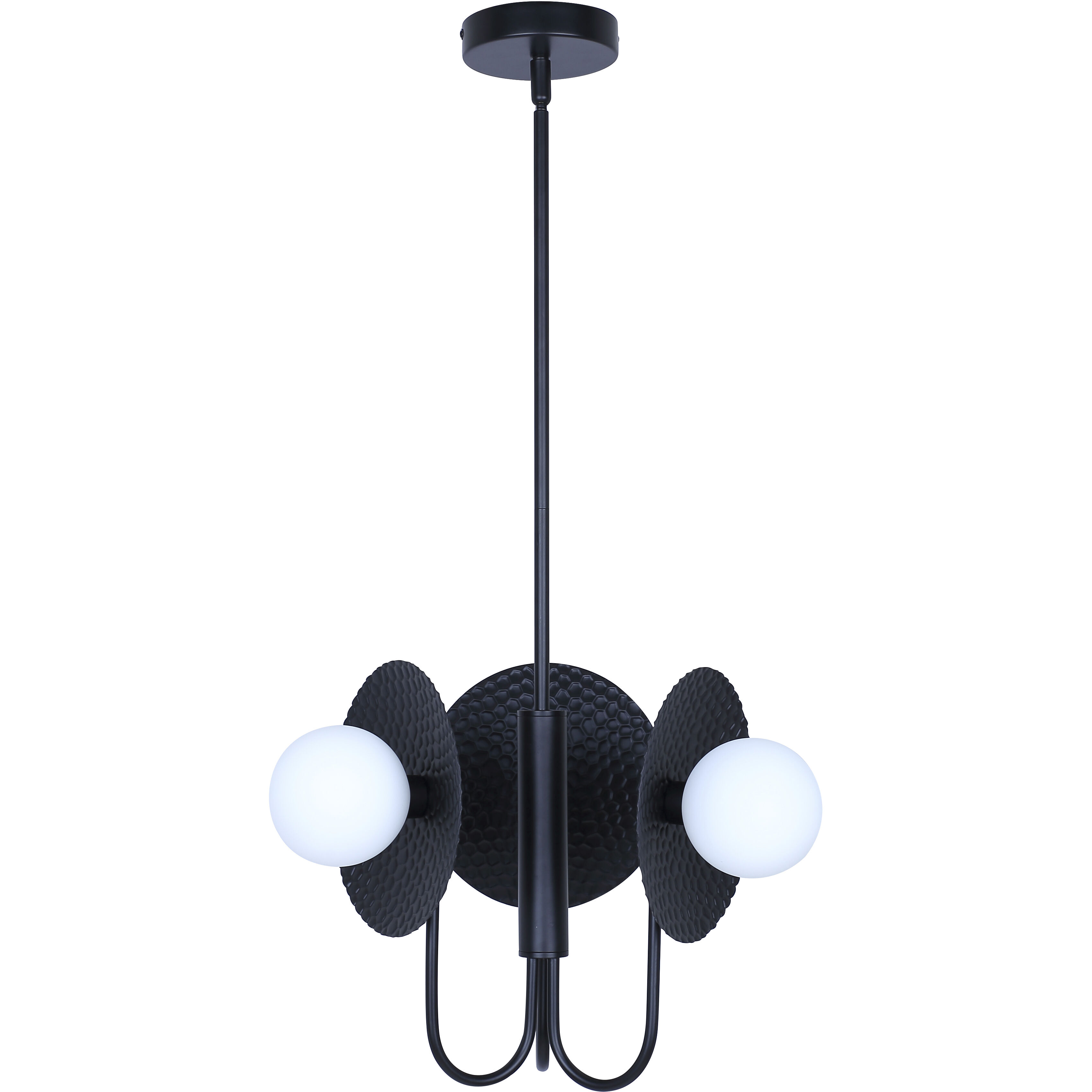 Mierka 3 Light 17.5 inch Black Chandelier Ceiling Light