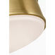 Chapman & Myers Marden LED 17.5 inch Antique-Burnished Brass Flush Mount Ceiling Light