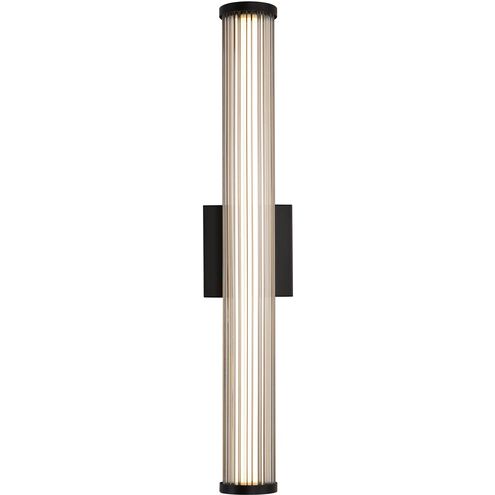 Rodara LED 24.38 inch Matte Black Outdoor Wall Sconce