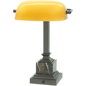 Shelburne 14 inch 60 watt Mahogany Bronze Table Lamp Portable Light