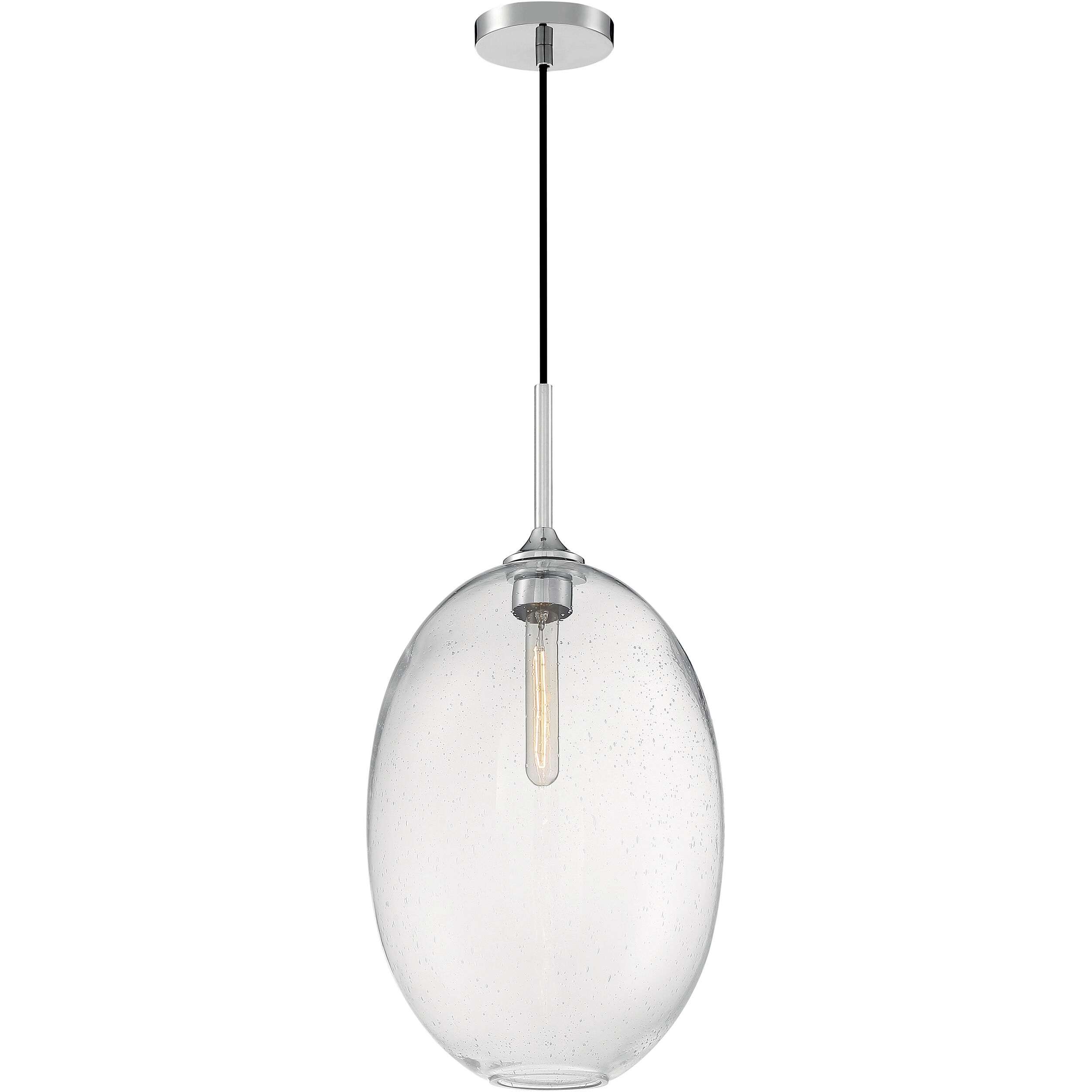 Aria 1 Light 11.63 inch Polished Nickel Pendant Ceiling Light