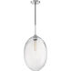 Aria 1 Light 12 inch Polished Nickel Pendant Ceiling Light