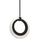 Serenity 1 Light 1 inch Black Mini Pendant Ceiling Light