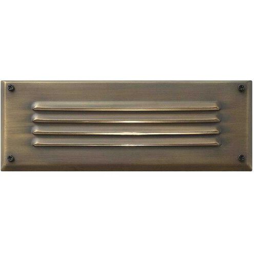 Hardy Island Louvered 12v 1.50 watt Matte Bronze Landscape Brick Light