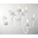 North Fork 10 Light 30 inch Sand White Chandelier Ceiling Light, Two Tier