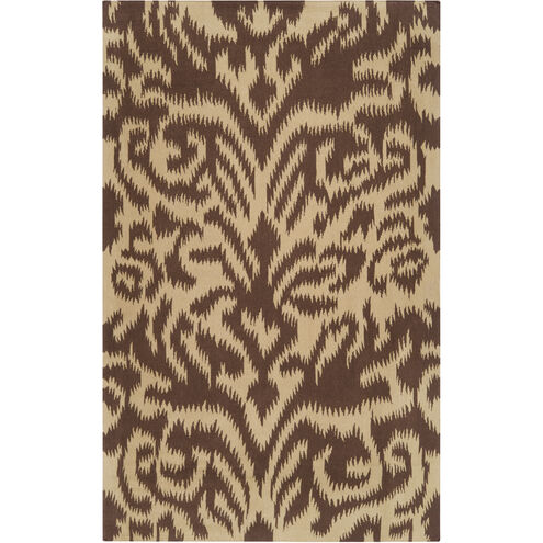 Sag Harbor 63 X 39 inch Tan, Dark Brown Rug