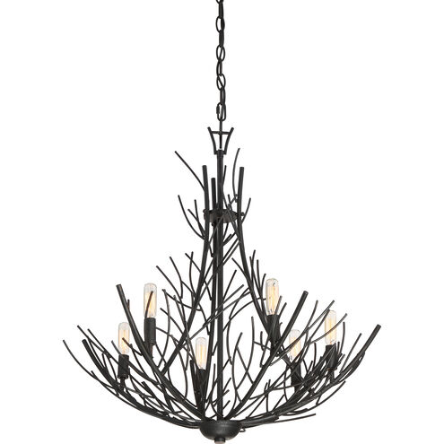 Thornhill 6 Light 26 inch Marcado Black Chandelier Ceiling Light