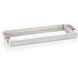 Glass Grey Shagreen And Mirrored Tray