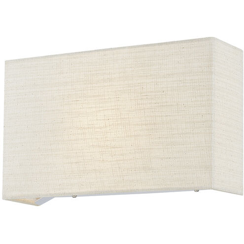 Textile Collection 1 Light 13 inch Cream and White ADA Wall Sconce Wall Light