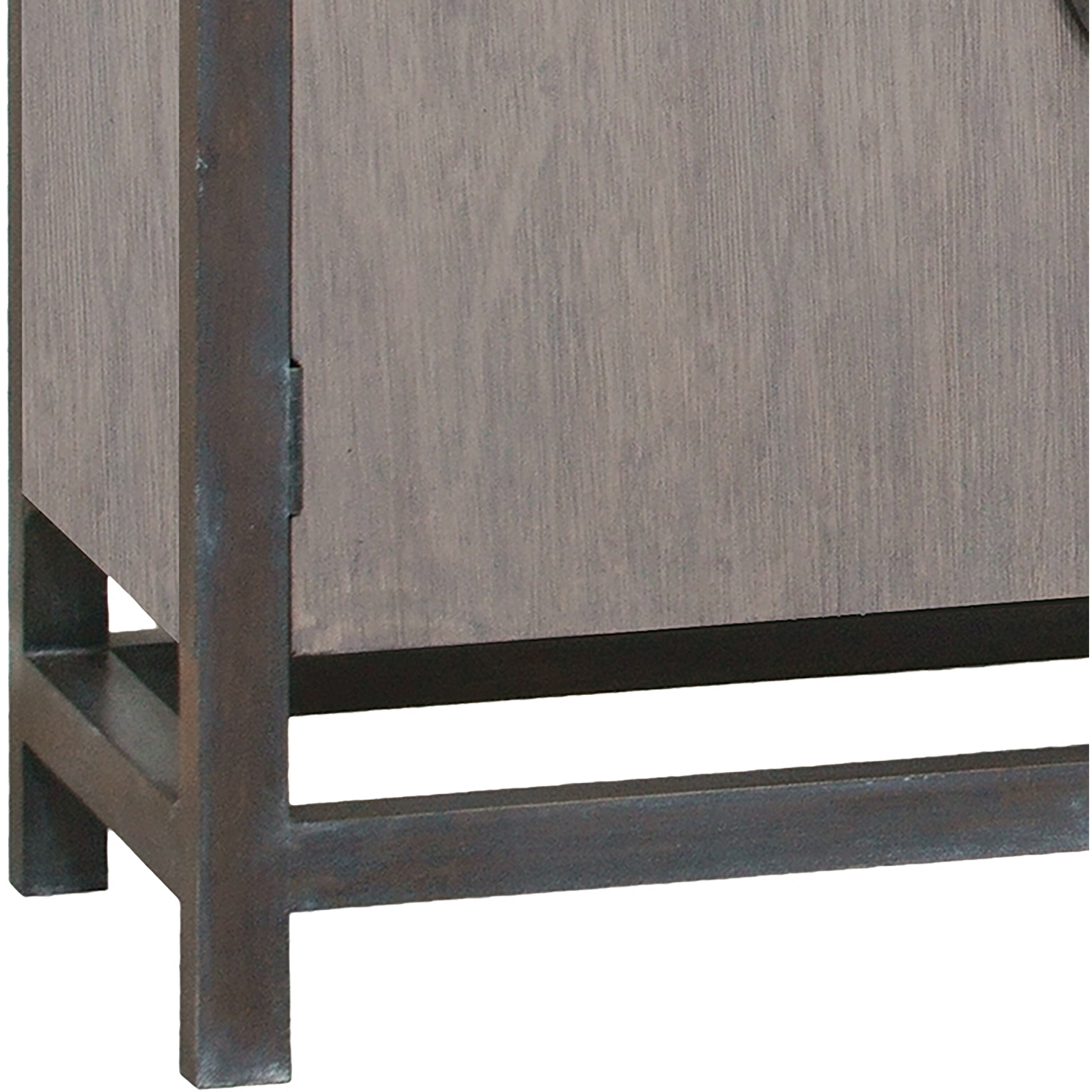 Mula Graywash with Black Credenza