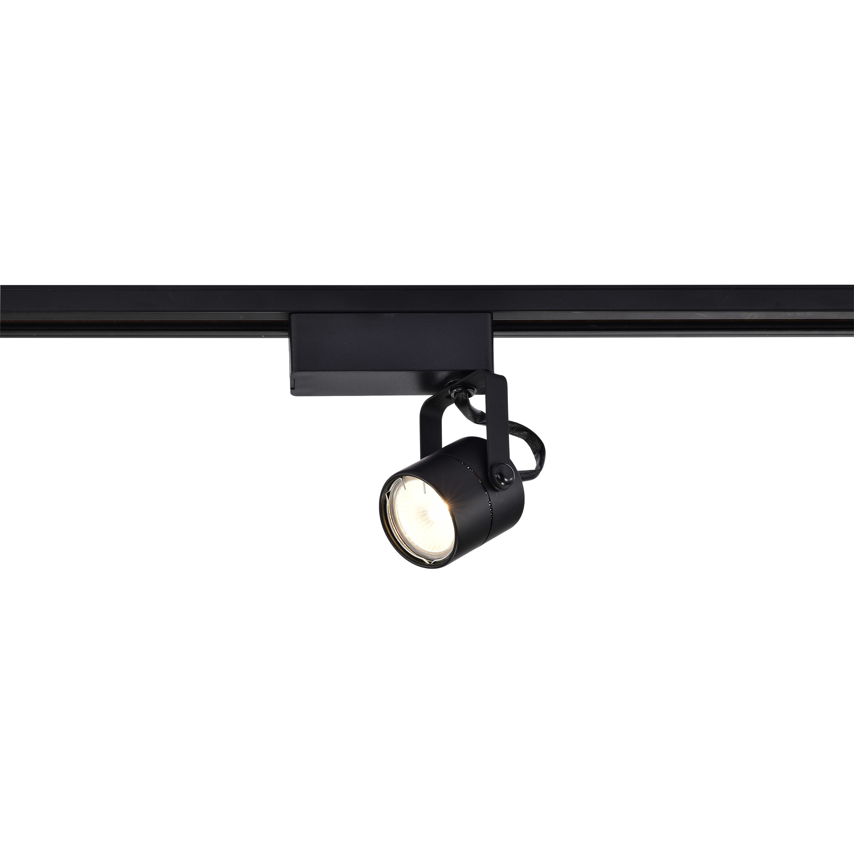 Brentwood 1 Light 12V Black Track Lighting Ceiling Light, Round