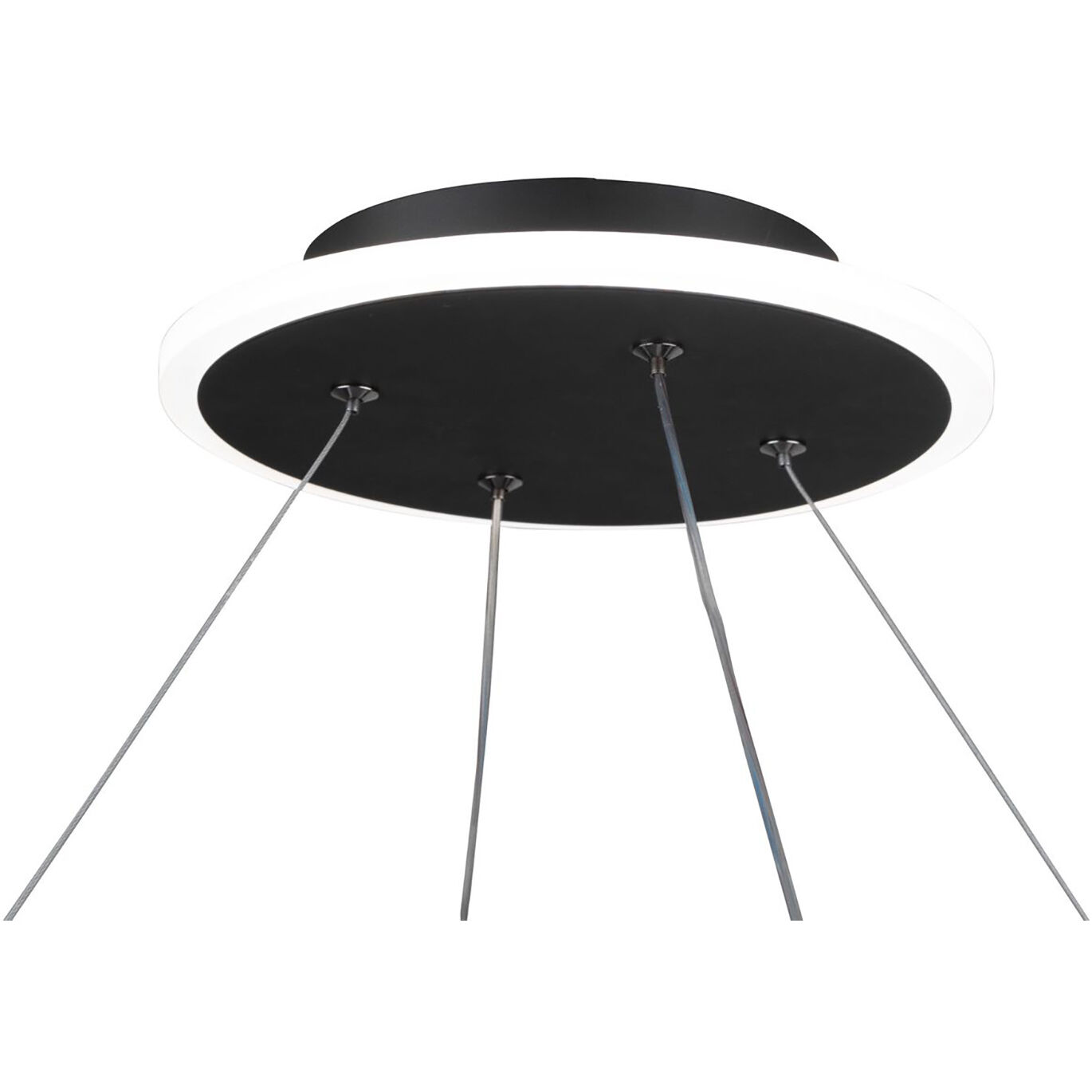 Lazio LED 23.5 inch Black Chandelier Ceiling Light